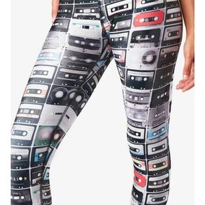 Zara Terez. Mix tape print, Size Small. Athletic pants/leggings